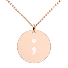 Load image into Gallery viewer, Semicolon Sweetheart Necklace
