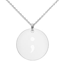 Load image into Gallery viewer, Semicolon Sweetheart Necklace