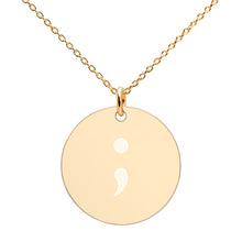 Load image into Gallery viewer, Semicolon Sweetheart Necklace
