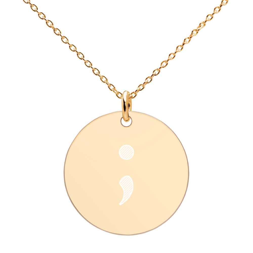 Semicolon Sweetheart Necklace