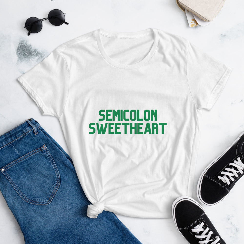 Semicolon Sweetheart Tee